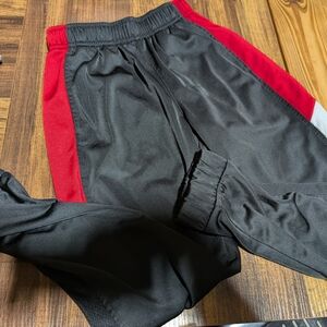 Athletic Works Black Pants with Red Detail